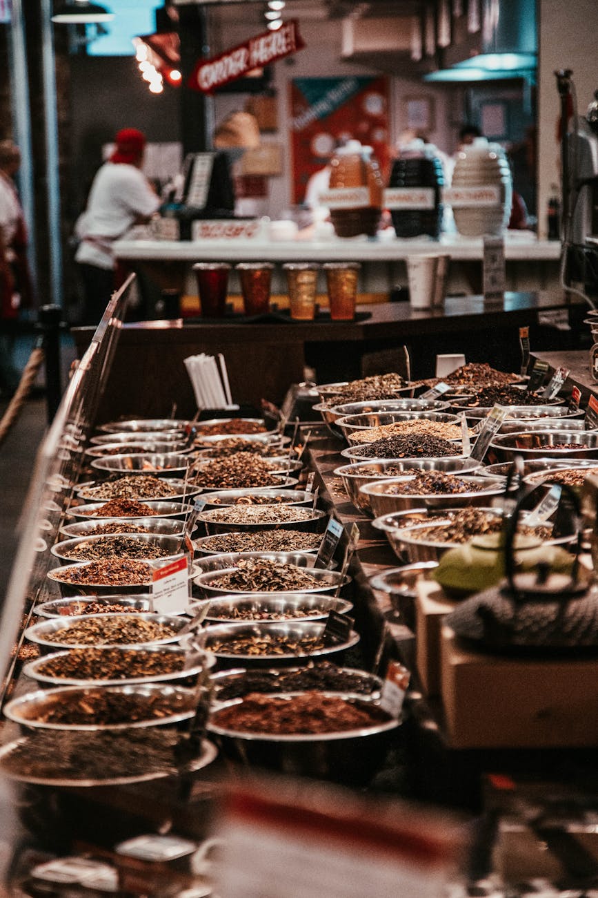 variety of spices for sale